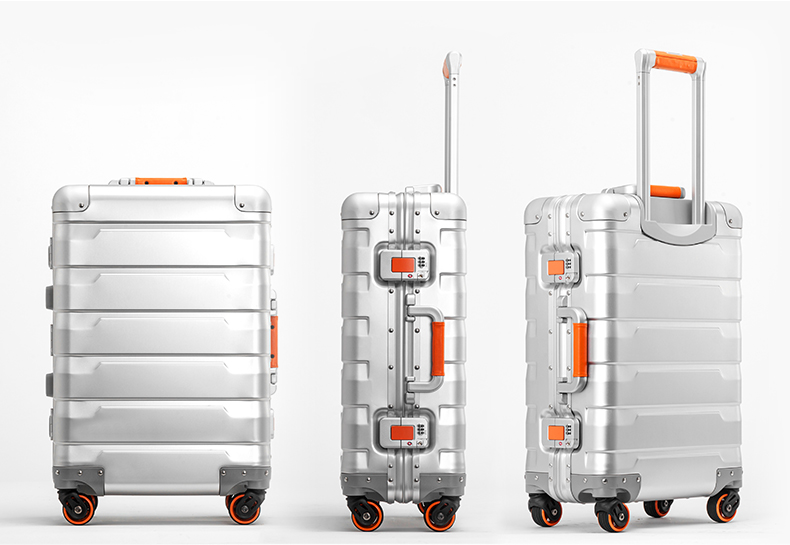  Aluminum-magnesium alloy trolley luggage
