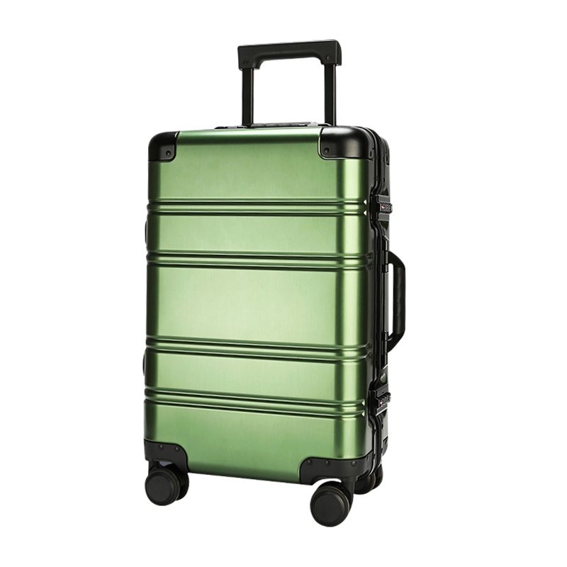 Aluminum-magnesium alloy trolley luggage-HTYS-M06,A Hard shell suitcase