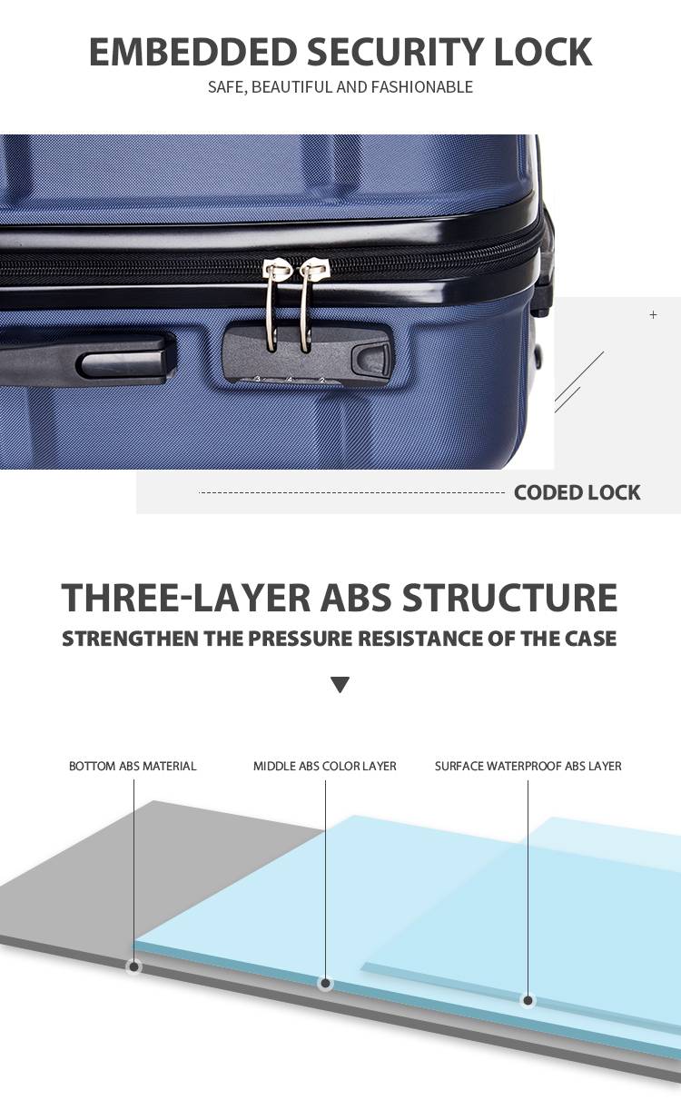 ABS+PC trolley luggage