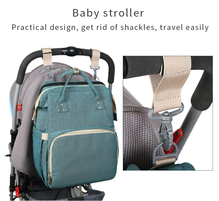 Foldable baby cribs bed diaper bag bed backpack