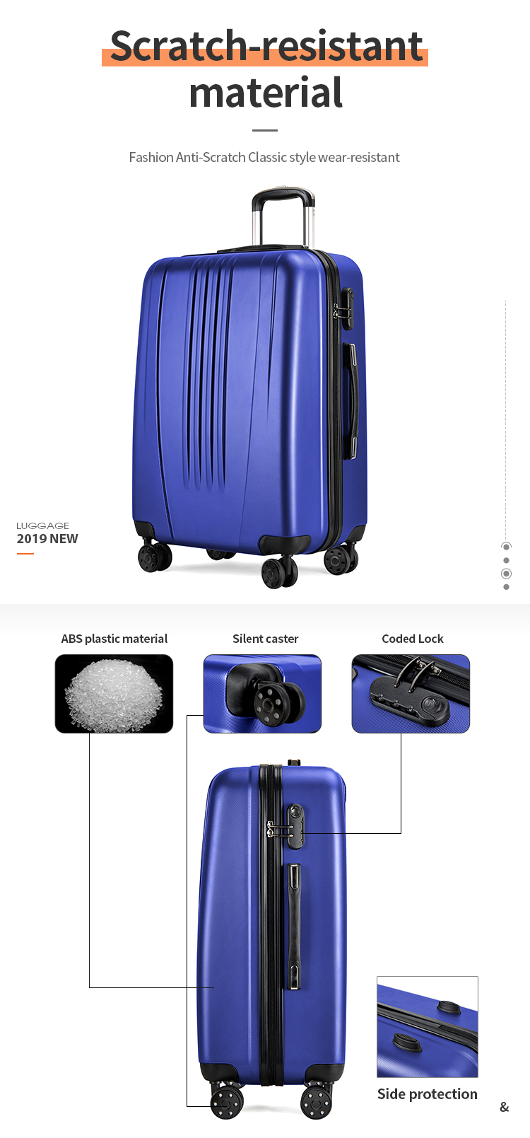 ABS trolley luggage