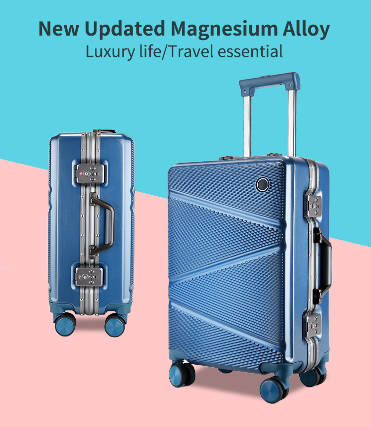 aluminum travel trolley luggage