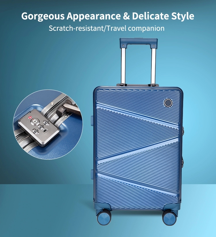 aluminum travel trolley luggage