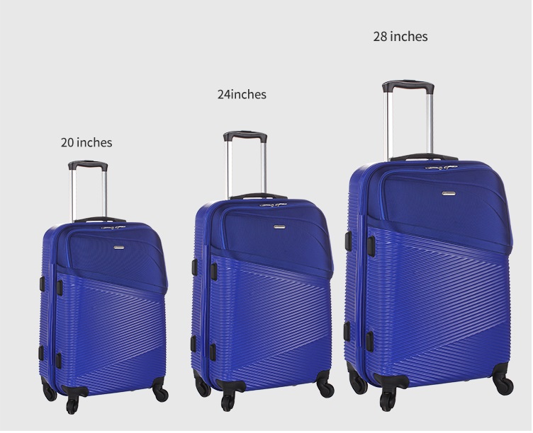 ABS+PVC trolley luggage