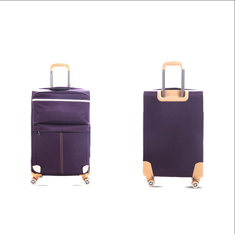 Fashionable oxford mute wheels beauty Waterproof soft trolley luggage travel cas