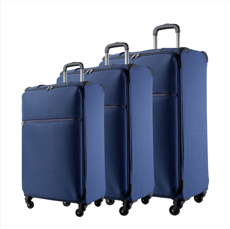 Hand custom travelling bags 360 degree suitcase fashion trolley luggage sets