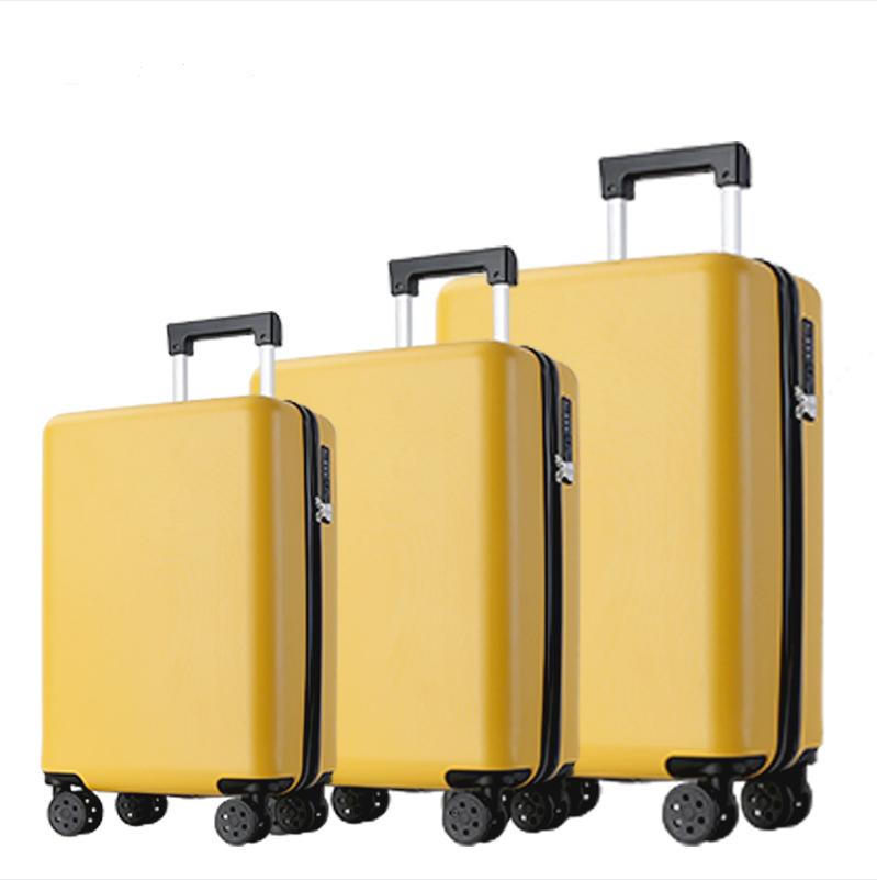 3 pcs carry-on travelling bags fashion trolley trolley suitcase luggage sets tra