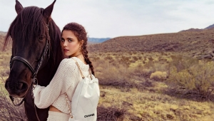 Margaret Qualley, Whitney Peak & Lily-Rose Depp Model CHANEL 22 Bag