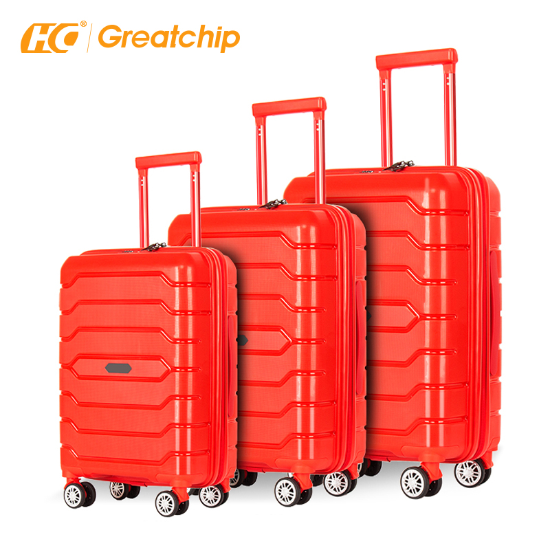 Durable PP Hard Shell Maletas De Viaje Travel Luggage Suitcases Sets