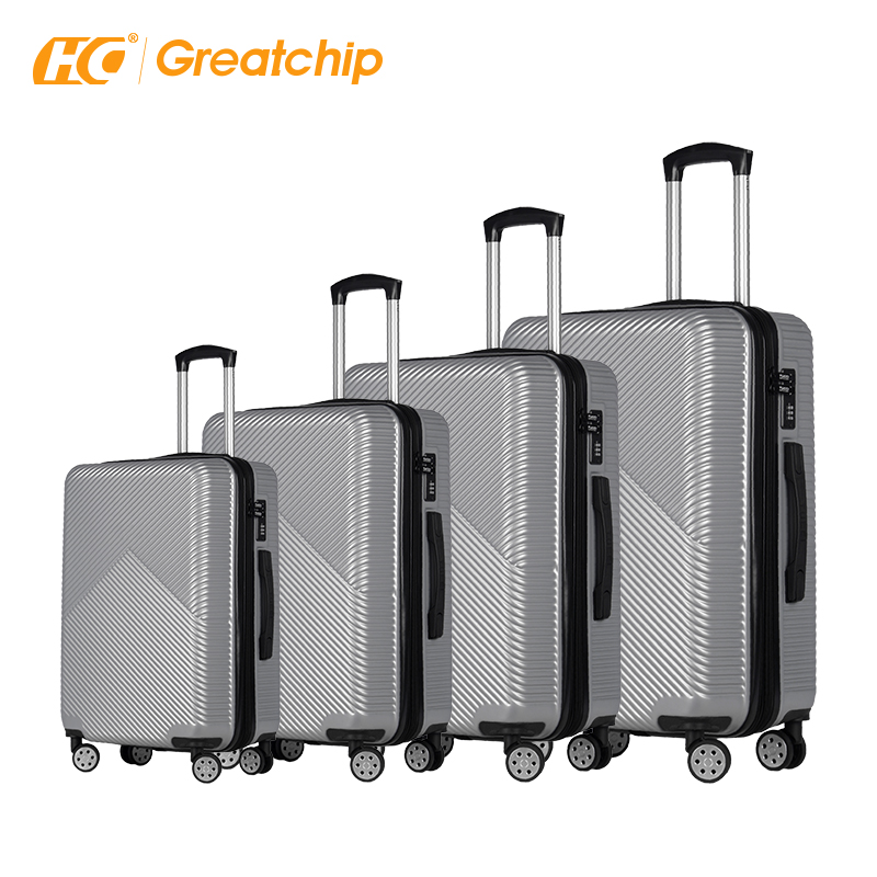 4pcs Luggage Travel Set Bag Abs PC Trolley Carry On Suitcase