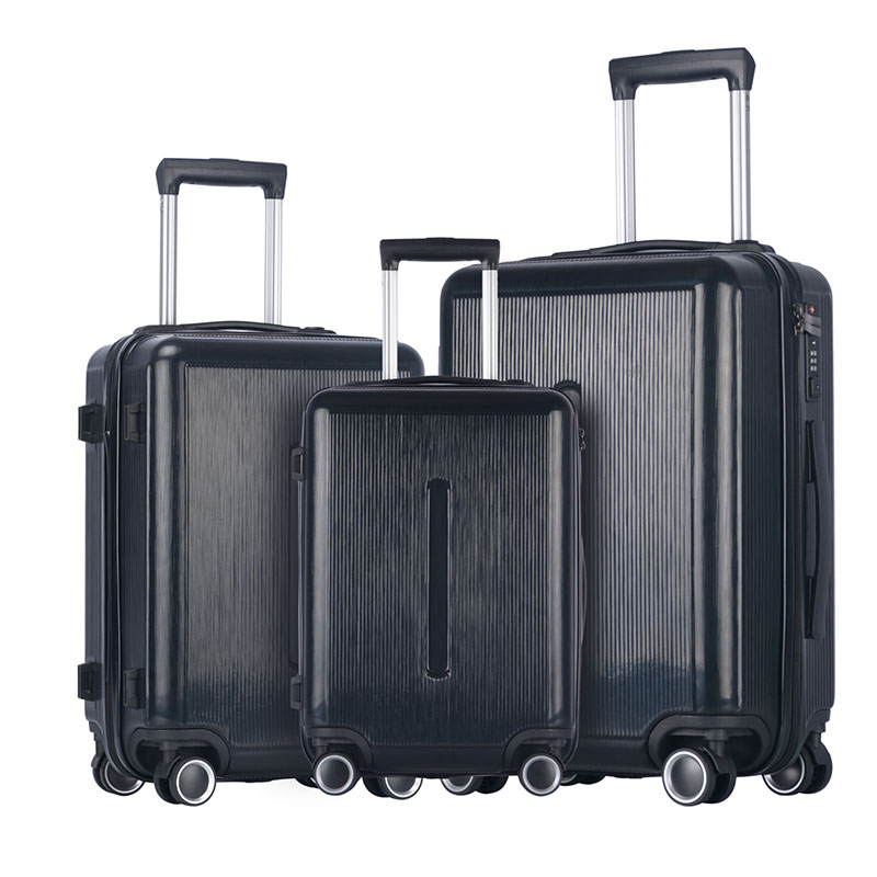 Customized ABS Rolling Travel Luggage 3 Pieces Suitcase Set