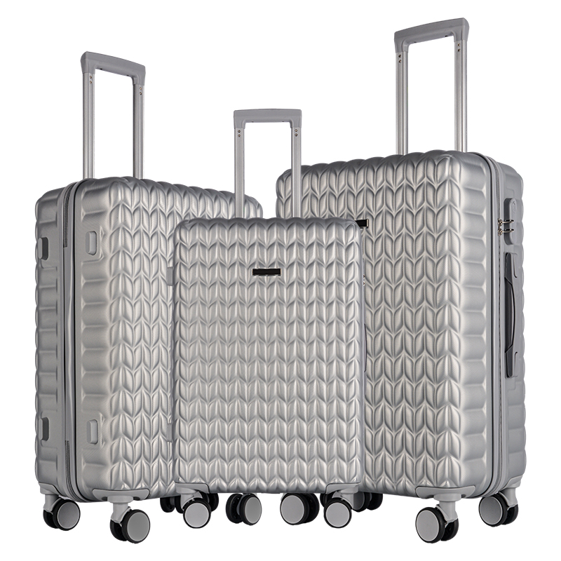 Factory supply low price hard aluminum trolley traveling color matched suitcase 