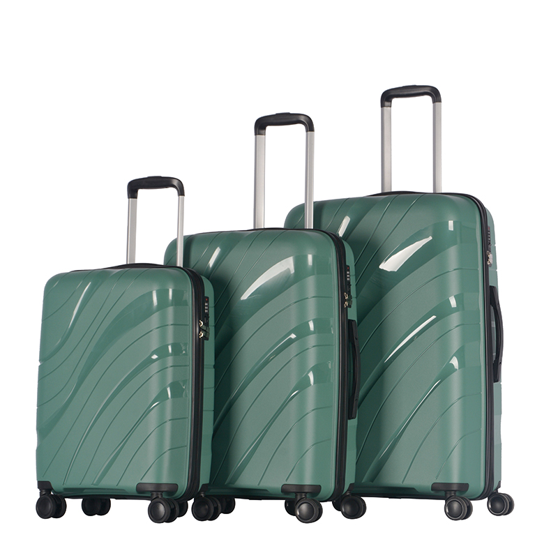 Hot sale 4 wheels new design suite cases travelling bags luggage trolley set 