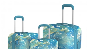 India hot sale suitcase manufacture PC customize printing travel case 