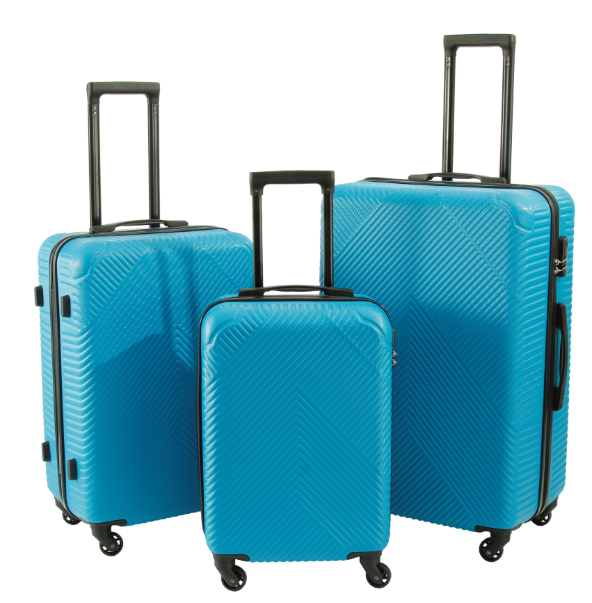 Wholesale 2025 new design Outdoor travel luggage Hard Shell Sets abs luggage set