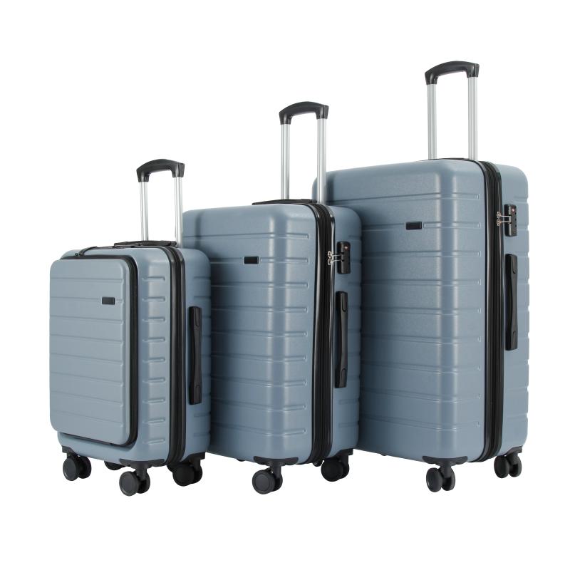 2025 Convenient business travel case with expansion layer ABS Set HT-2421